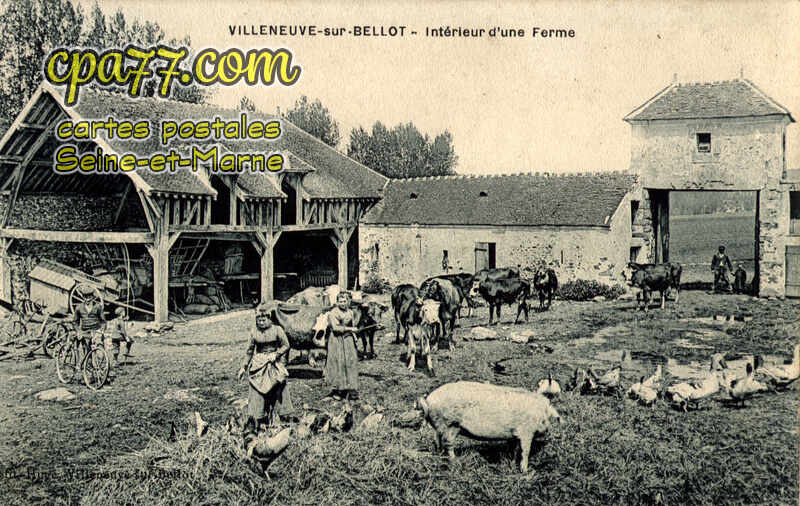 Villeneuve Sur Bellot (Seine-et-Marne) - Intérieur d&rsquo;une Ferme