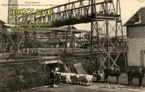 Villenoy (Seine-et-Marne) - Sortie des Wagonnets allant à la décharge