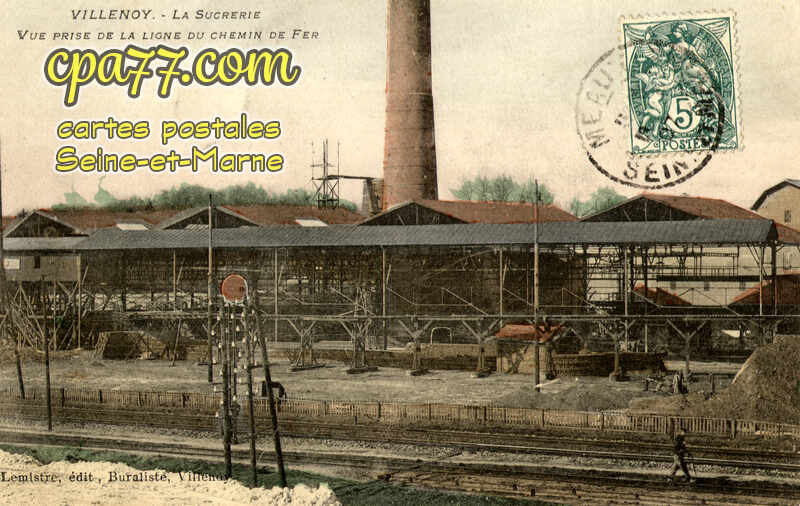 Villenoy (Seine-et-Marne) - La Sucrerie – Vue prise de la ligne du chemin de fer