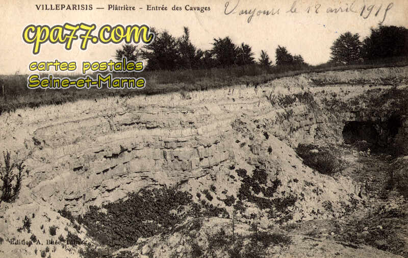 Villeparisis (Seine-et-Marne) - Plâtrière – Entrée des Cavages