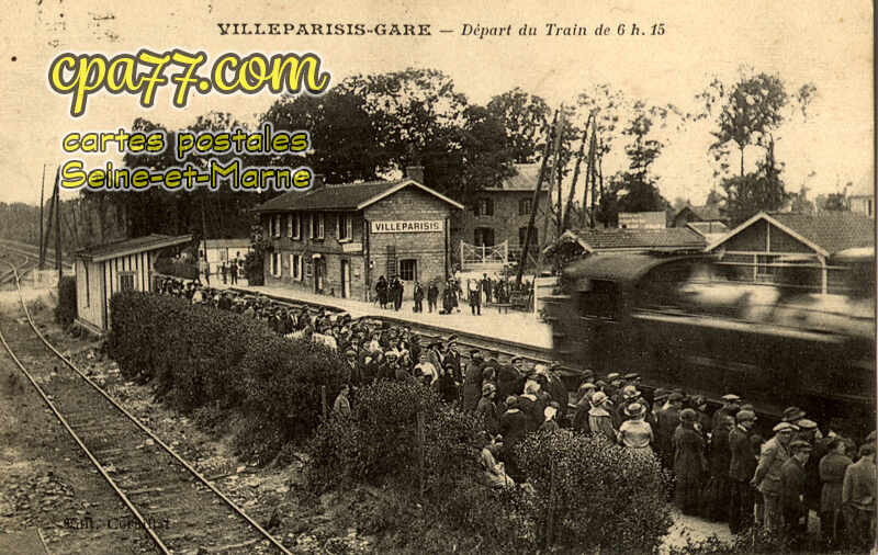 Villeparisis (Seine-et-Marne) - La Gare – Départ du Train de 6h15