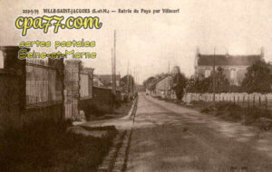 Ville St Jacques (Seine-et-Marne) - Entrée du Pays par Villecerf