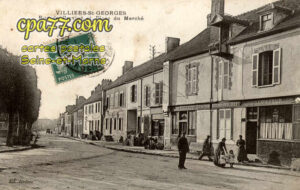 Villiers St Georges (Seine-et-Marne) - Rue de Provins et Place du Marché