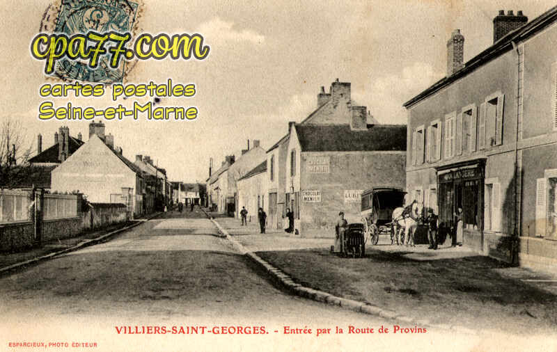 Villiers St Georges (Seine-et-Marne) - Entrée par la Route de Provins