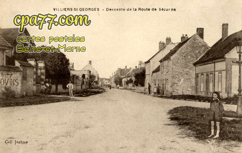 Villiers St Georges (Seine-et-Marne) - Descente de la Route de Sézanne