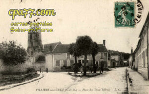 Villiers Sous Grez (Seine-et-Marne) - Place des Trois-Tilleuls