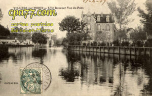 Villiers Sur Morin (Seine-et-Marne) - L&rsquo;Ile Roucher vue du Pont
