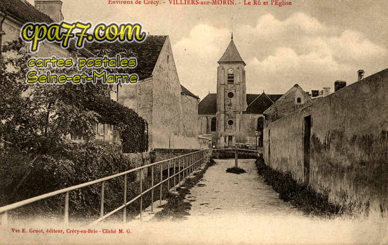 Villiers Sur Morin (Seine-et-Marne) - Le Rû et l&rsquo;Eglise