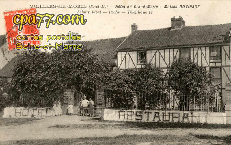 Villiers Sur Morin (Seine-et-Marne) - Hôtel du Grand-Morin – Maison Duvinage
