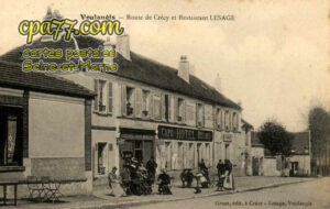 Voulangis (Seine-et-Marne) - Route de Crécy et Restaurant Lesage