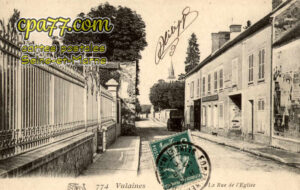 Vulaines Sur Seine (Seine-et-Marne) - La Rue de L&rsquo;Eglise